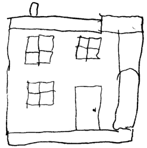 house drawing canvas